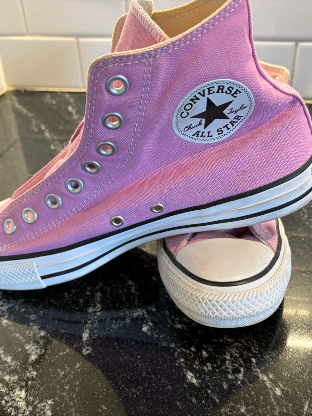 Converse Pink High-Top All Star Canvas Sneakers